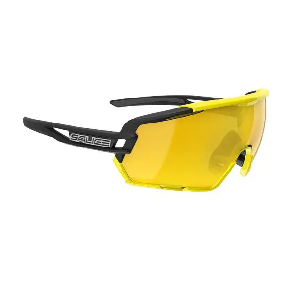 Salice Sunglasses 020 Black/Yellow RW Yellow