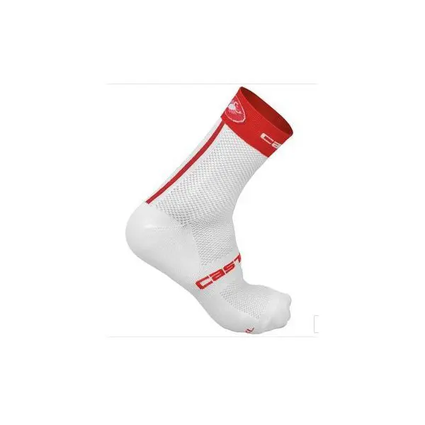 Castelli Sock Free 9 Sock Red/White Socks 13040_231