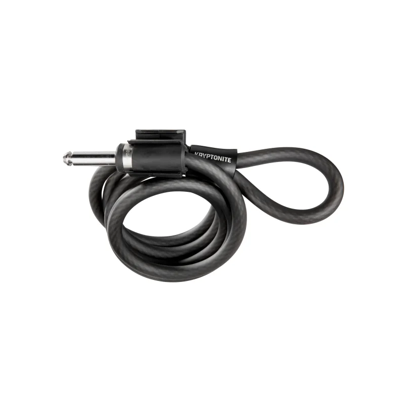 Kryptonite Plug-in Spiral Cable Padlock Black