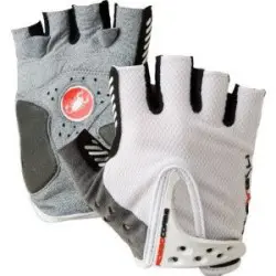 Castelli Gloves S.Rosso Corsa Glove White/Grey 11048-108