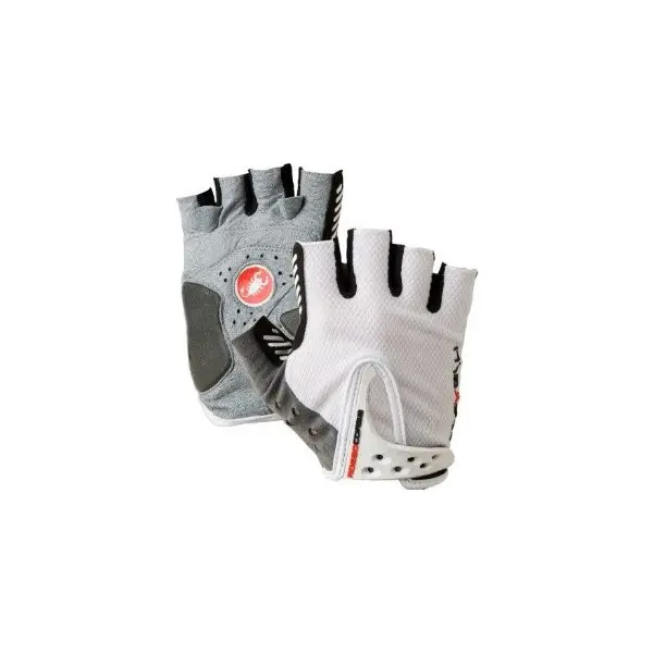 Castelli Guanti S.Rosso Corsa Glove White/Grey 11048-108