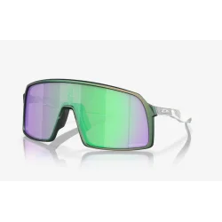 Oakley Sutro Matte Silver Green Prizm Road Jade Sunglasses