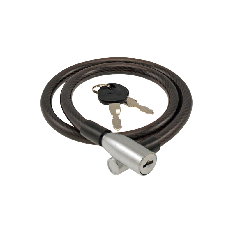 Wag Steelhead Spiral Cable Padlock 10x650mm Black