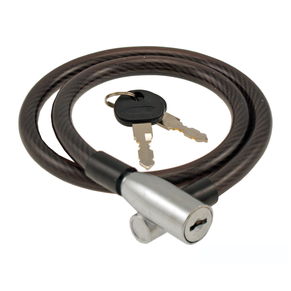 Wag Steelhead Spiral Cable Padlock 10x1000mm Black