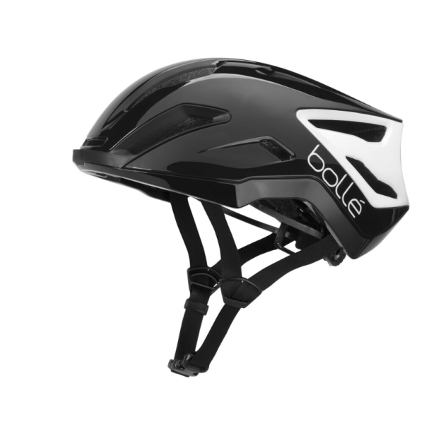 Bubbles Casco Exo Shiny Black/White