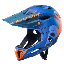 Cratoni Casco C-Maniac 2.0 MX Blue/Orange Matt