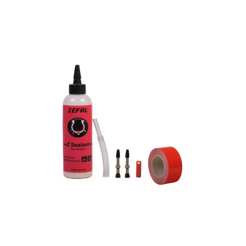 Zefal Kit Tubeless Nastro 20mm x 9m + Sigillante Z-Sealant + Valvole