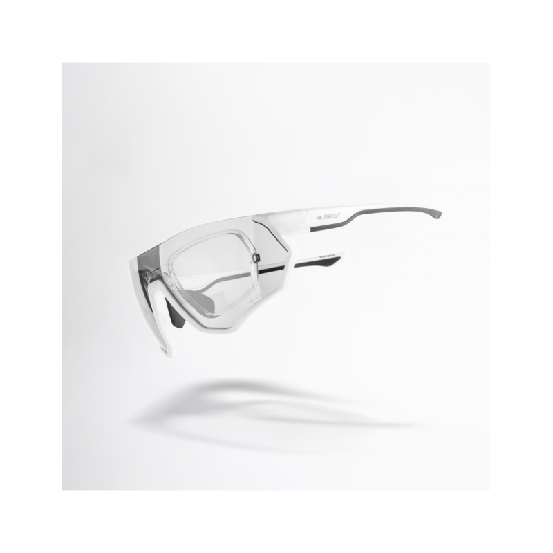 Gist Photochromic White Iris Optical Clip Glasses