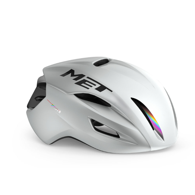 Met Casco Manta Mips Bianco Olografico Lucido