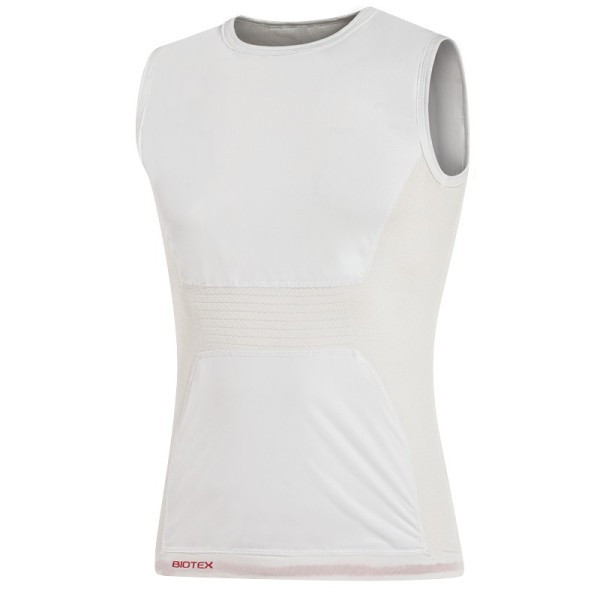 Biotex Seamless Windproof Sleeveless Underwear White