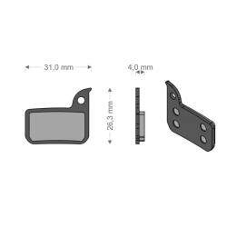 Brenta Pastiglie Sinterizzate Sram HRD eTap - HRD - Level Ultimate - Level TLM