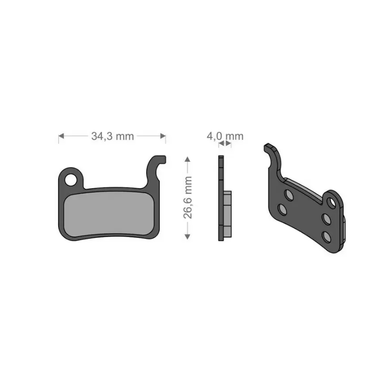 Brenta Sintered Pads Shimano Xtr / XT / Slx / Lx / Deore / Alfine / Saint / Hone / BR