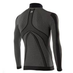 Sixs Long Sleeve Turtleneck Underwear Black Carbon