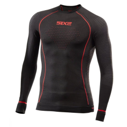 Sixs Blazefit Long Sleeve Jersey Underwear Black/Red