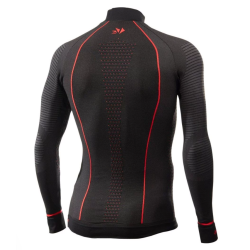 Sixs Long Sleeve Turtleneck Underwear Blazefit Black/Red