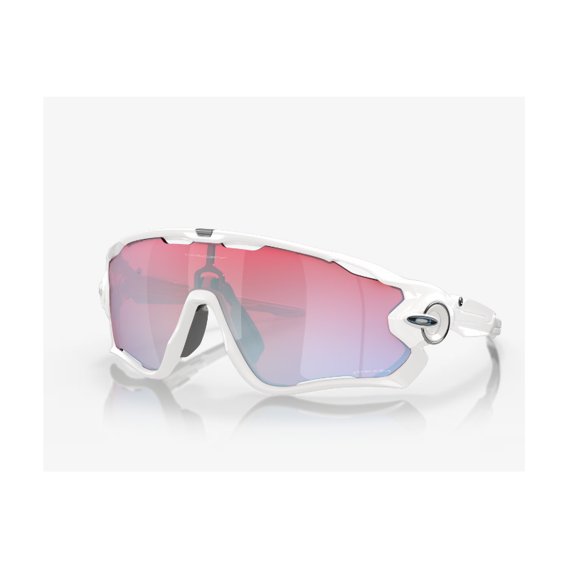 Oakley Jawbreaker Polished White Prizm Snow Sapphire Goggles