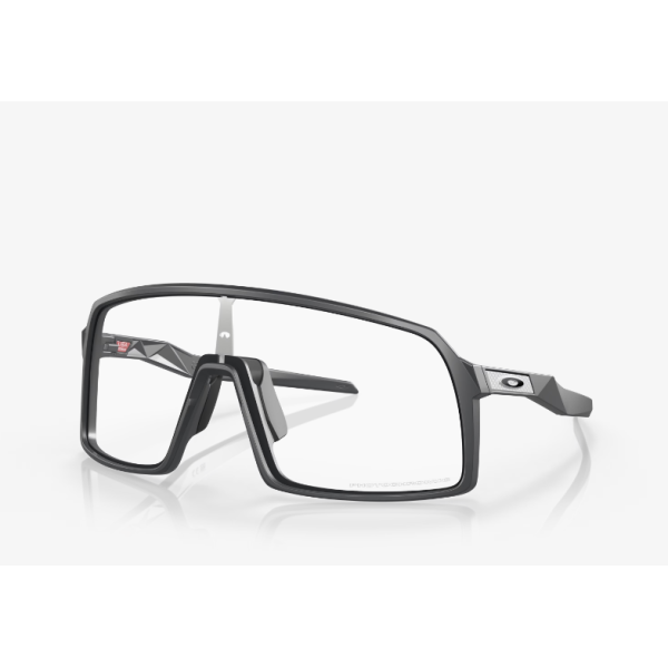 Oakley Sutro Matte Carbon Clear Photohromic Glasses