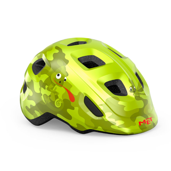 Met Casco Kids Hooray Lime Chameleon Gloss