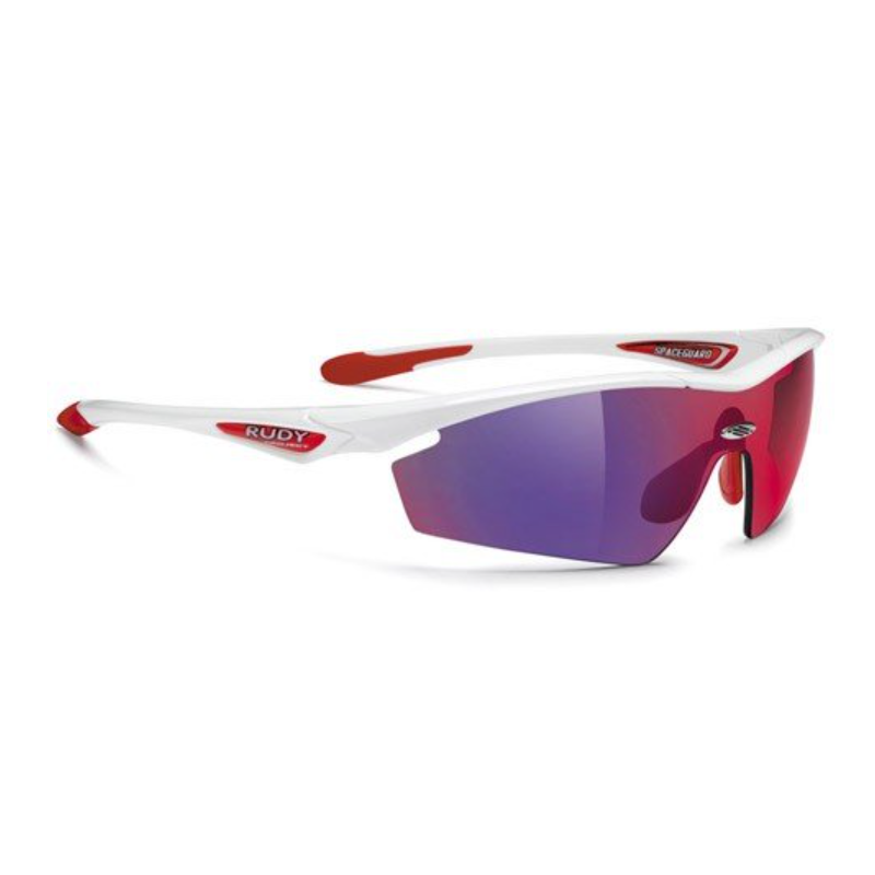 Rudy Project Spaceguard White Gloss Multilaser Red Glasses