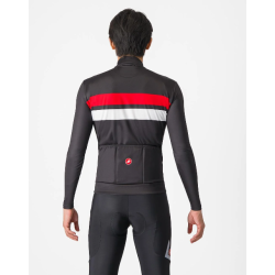 Castelli Linear Winter Jersey Black/Red/White