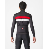 Castelli Maglia Invernale Lineare Nero/Rosso/Bianco