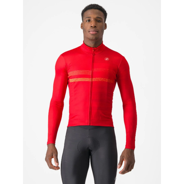 Castelli Collapse Winter Jersey Red/Orange