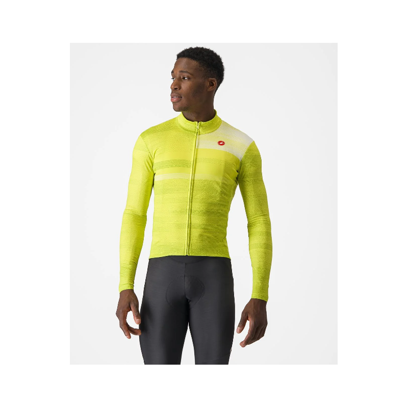 Castelli Collapse Winter Jersey yellow/white