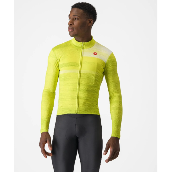 Castelli Collapse Winter Jersey yellow/white