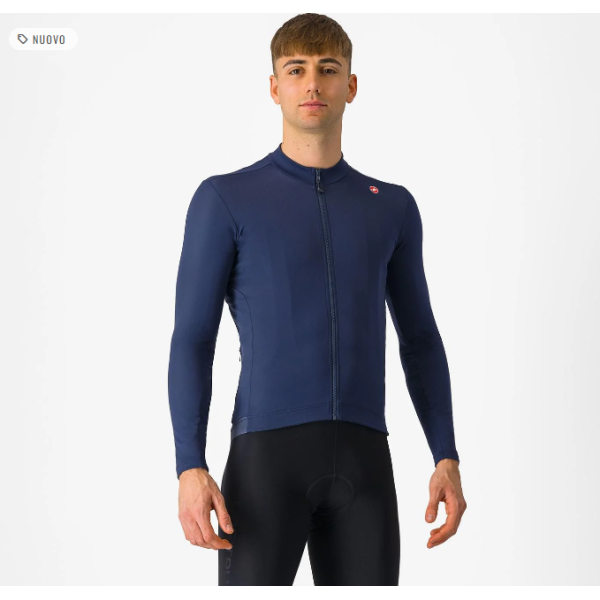 Castelli Espresso Thermal Belgian Winter Jersey Blue