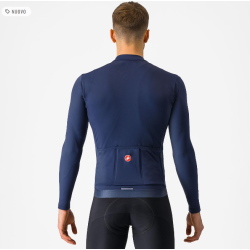 Castelli Espresso Thermal Belgian Winter Jersey Blue