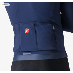 Castelli Espresso Thermal Belgian Winter Jersey Blue