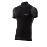 Sixs Windshell Short Sleeve Turtleneck Underwear Black Carbon