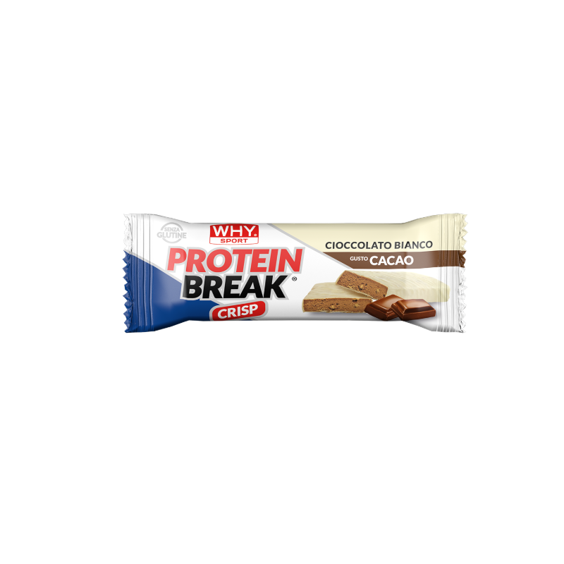 Whysport Barretta Protein Break Cioccolato Bianco/Cacao 30g