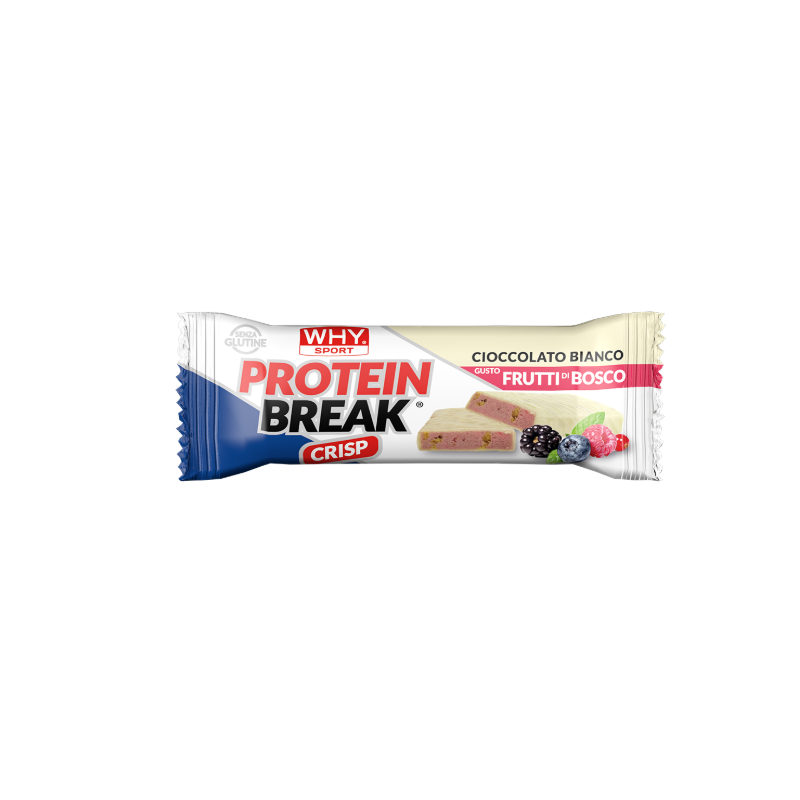 Whysport Barretta Protein Break Cioccolato Bianco/Frutti Di Bosco 30g