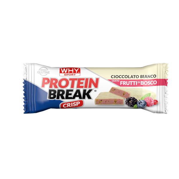 Whysport Barretta Protein Break Cioccolato Bianco/Frutti Di Bosco 30g