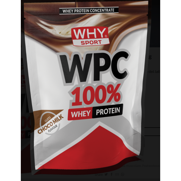 Whysport Proteine Concentrate Del Siero Del Latte WPC 100% Whey 1Kg