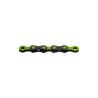 Kmc DLC12 Waxed 12s Chain 126links Black/Green