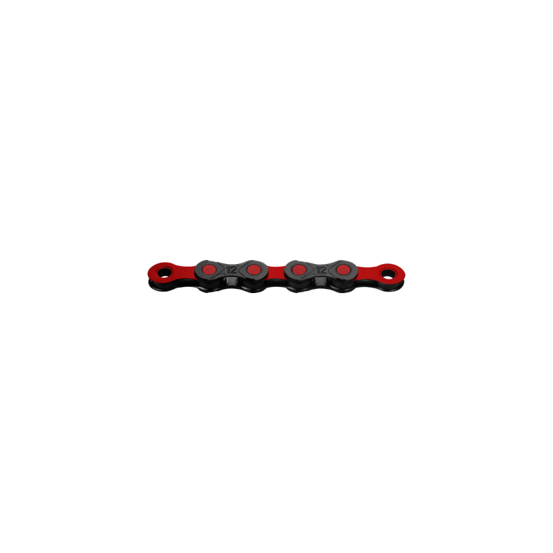 Kmc DLC12 Waxed 12s Chain 126links Black/Red