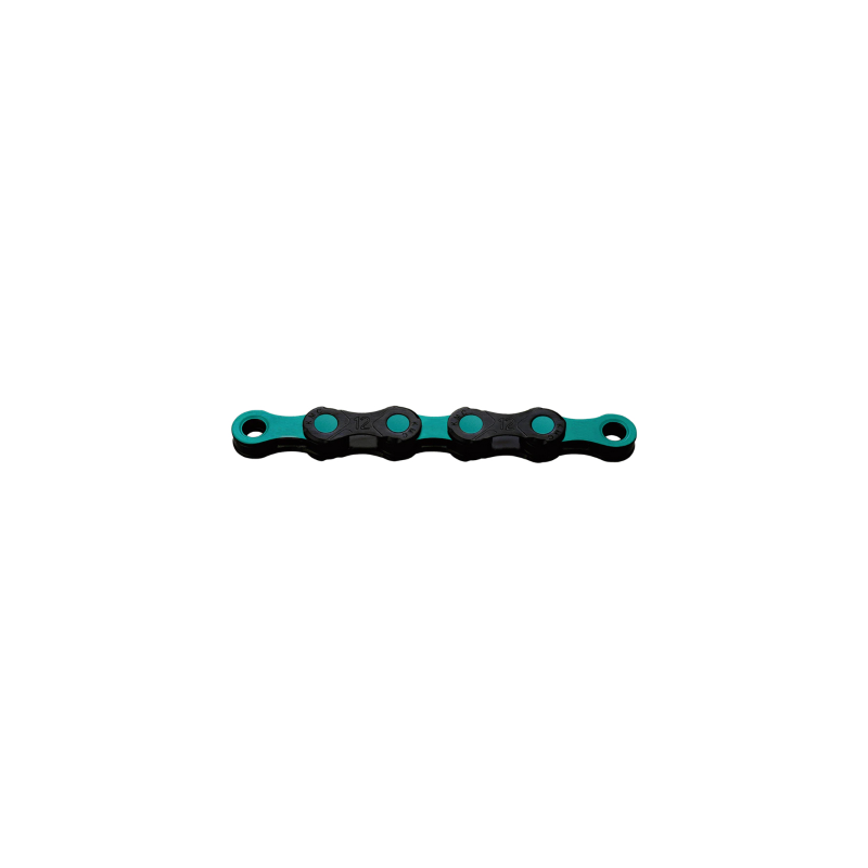 Kmc DLC12 Waxed 12s Chain 126links Black/Light Blue