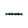 Kmc DLC12 Waxed 12s Chain 126links Black/Light Blue