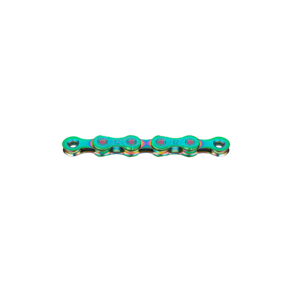 Kmc X12 Waxed 12s 126links Aurora Green Chain