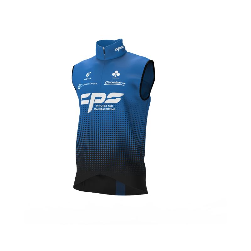 Pissei Gilet Cps Professional Team Easy Azzurro Pois Nero