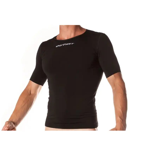 Outwet Shark/2 Short Sleeve Underwear Black