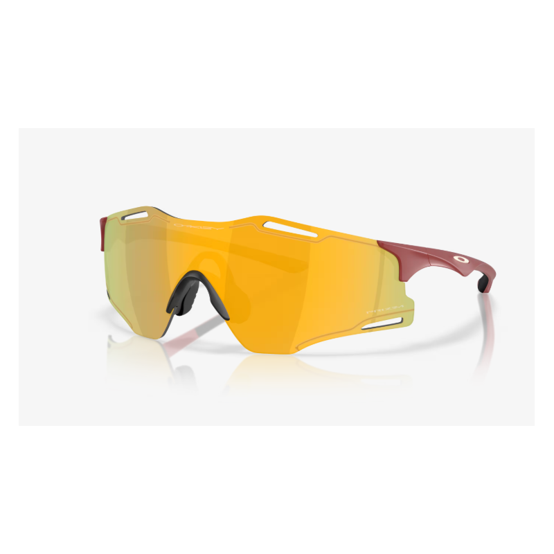 Oakley Occhiali Cybr Zero Matte Iron Red Prizm 24K