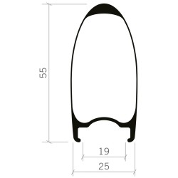 Vision Ruote SC 55 Carbon Disc Tlr