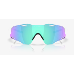 Oakley Cybr Zero Polished White Prizm Sapphire Glasses