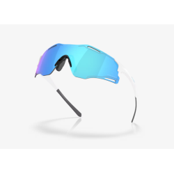 Oakley Cybr Zero Polished White Prizm Sapphire Glasses