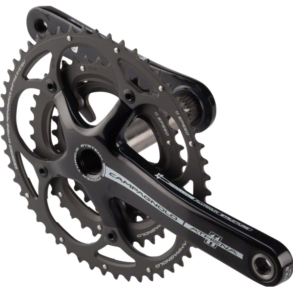 Campagnolo Athena Triple Crankset Black 11 S 30-39-52