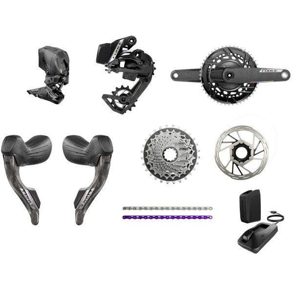 Gruppo Sram Force AXS E1 2x12v + Powermeter 25