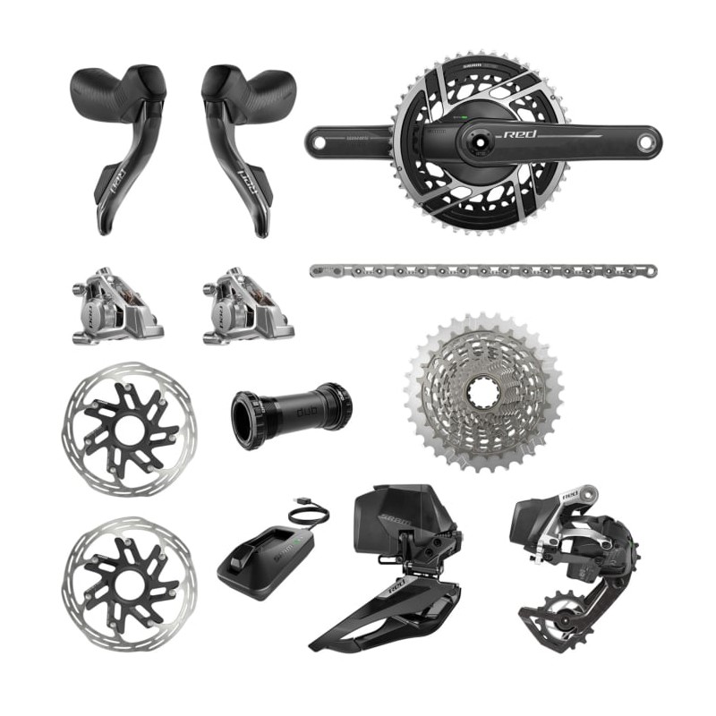 Sram Red AXS E1 2x12V 48-35 + Powermeter